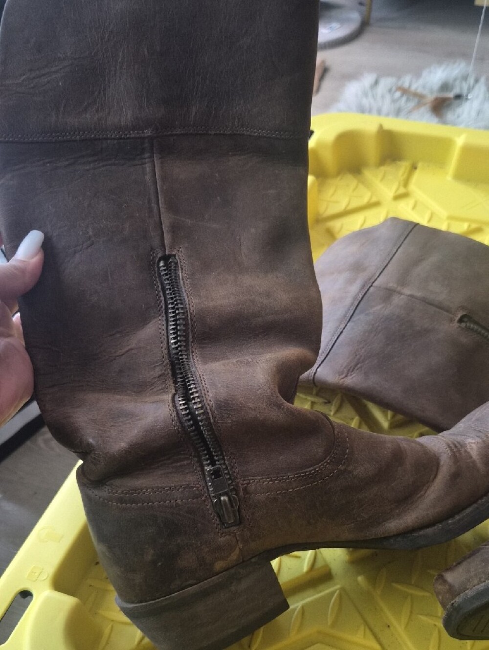 Ariat Women's Tall Brown Leather Western Boots - Picture 6 of 6